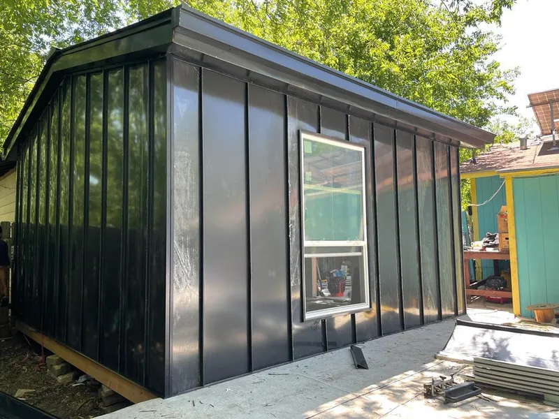 Black standing seam metal wall panels for Metal Roof Installation in Gatesville